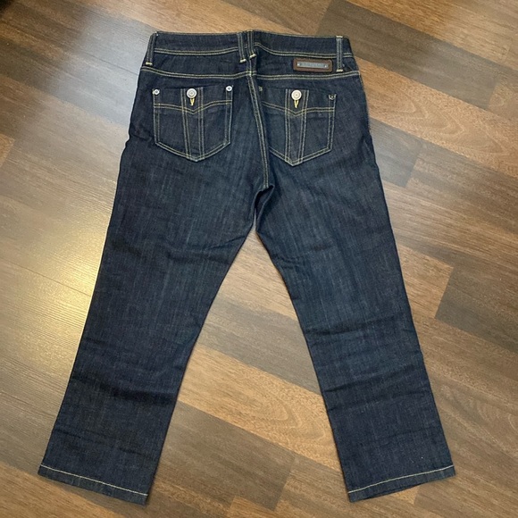Burberry Low Rise Capri Blue Denim Jean Size 27 - Picture 8 of 16